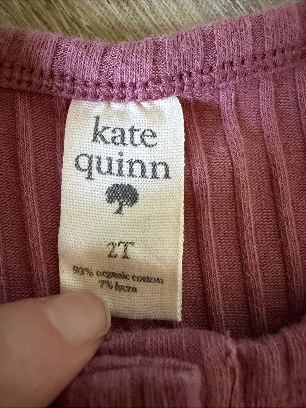 Kate Quinn Dusty Rose Ribbed Button-Front Dress